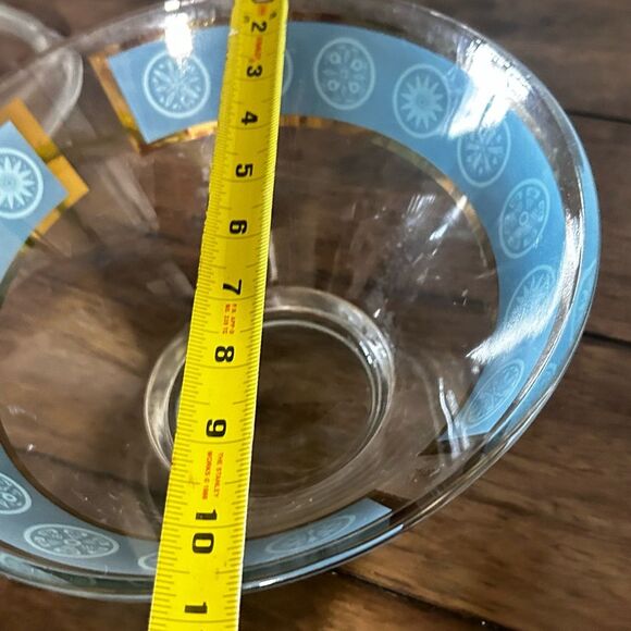 Vintage Culver Glass Chip Bowl – Mid Century Modern 1960s Retro Design - Picture 4 of 11